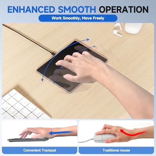 Homiguar Wired Trackpad for Windows 10/11, Portable Multi-Touch High-Precision Touchpad Mouse with Multi-Gesture, Ultra-Slim Design, Compatibility for PC, Laptop & Computers (Black) 7