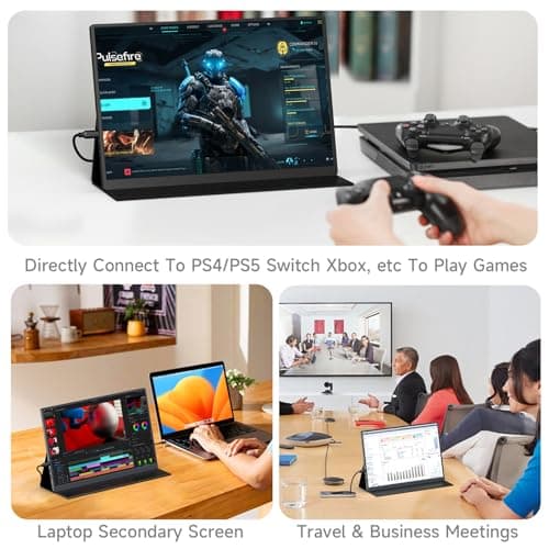 AYY 16" 2.5K 120Hz Portable Monitor, 2560x1600 HDR IPS Display, QHD 100% sRGB, USB-C & HDMI, Eye Care External Second Screen, for Laptop/PC/Phone/PS4/5/Xbox/Switch 4