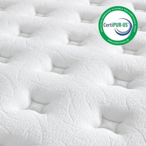 Chiusyufuk Full Mattress,10 inch Full Size Mattress,Hybrid mattresses,Single,Gel Memory Foam Individually Wrapped Pocket Coils Innerspring Pressure Relief,Soft,CertiPUR-US Certified,Fiberglass-Free, 8