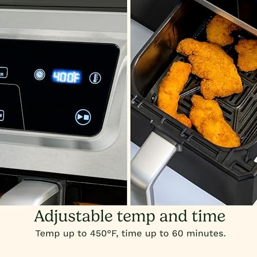 Cuisinart Dual Basket Air Fryer, Two Baskets 11 Qt in Total, 6 Functions: Air Fry, Roast, Bake, Broil, Dehydrate & Keep Warm, Features Sync Finish & Sync Settings, Toss Reminder & Auto-Pause, ADZ-112 6