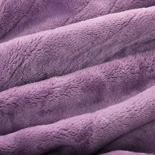 Eydna Electric Heated Blanket Queen Size 84"x90", Soft Plush Microplush for Bed, Dual Controllers & Heating Zones, 10Hs Auto Off & 5 Heating Levels, Machine Washable, Gifts for Family-Light Purple 7