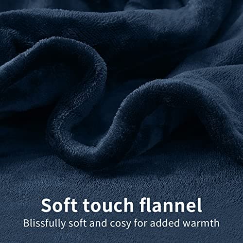 Vagueior Electric Heated Blanket Full Size 72'' x 84'' Extra-Warm Lightweight Cozy Luxury Electric Blanket Machine Washable with 3 Heating Levels Auto-Off Machine Washable - Blue ETL Certification 5
