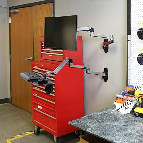 Ergotron – LX Monitor Arm Extension – Add-on for LX Desk and LX Wall Monitor Arms, LX Keyboard Arm – Polished Aluminum 5