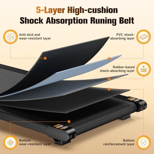 Walking Pad, Under Desk Treadmill, 3 in 1 Portable Small Exercise Walking Treadmill for Home Office 7