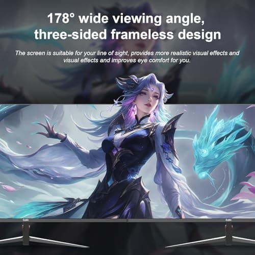 DJiEX 27 inch Gaming Monitor 1920x1080p 180Hz, FHD, GTG Vertical with Freesync Eye-Care Technology HDMI,VESA Compatible,for Gaming Home Office 9