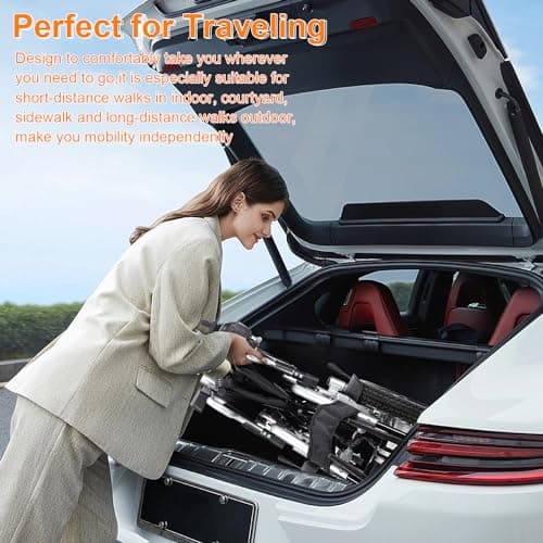 Electric Wheelchairs for Adults,20 Miles Lange Travel Range,Lightweight Foldable Motorized Wheelchair for Seniors,Durable All Terrain Power Wheelchair,Airline Approved Intelligent Electric Wheelchair 8