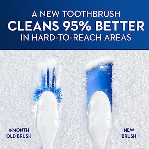 Oral-B 3D White Pulsar, Battery electric toothbrushes, 2 count SOFT toothbrush pack, removes stains, whitens teeth, travel essentials tooth brush 6