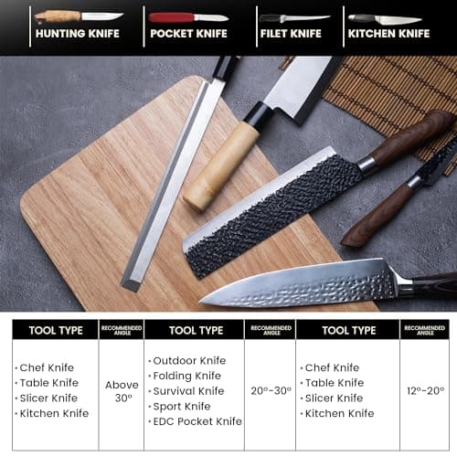 Upgraded XARILK Professional Knife Sharpening System GEN2, Heavy-duty | Aluminum Precision Knife Sharpener Tool & Sharpening Kit W/Diamonds (320# 800# 2000#) 7