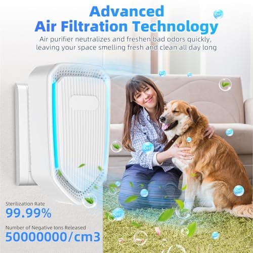 Plug in Air Purifier, Air Ionizer for Home, Quiet Air Freshener for Kitchen, Bedroom, Office, Portable Mini Filterless Mobile Air Cleaner for Pets, Smoke Smell, Dust, Odor (6Pack) 6