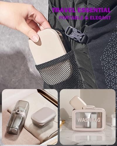 Travel Essentials Soap Holder with Lid,Leakproof Soap Dish with Drainage Layer, Portable Travel Soap Bar Case for Camping, Gym, Bathroom,Kitchen,Dormitory,Hotel(Clear) 8