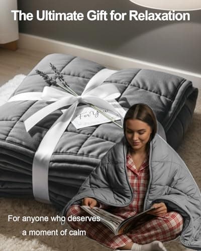 Weighted Blanket 15lbs 60"x80", Weighted Blankets for Adults, Cooling Weighted Blanket for Sleeping, Machine Washable Soft & Breathable All-Season Comfort & Premium Glass Beads(60" x 80" 15 lbs) 8