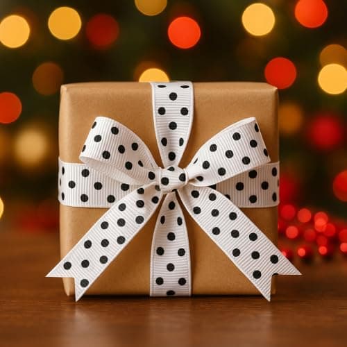 QingHan Grosgrain Ribbons for Crafts Gifts Wrapping 3/8" Boutique Polka Dot Fabric Ribbon 40yd (20 x 2yd) 7