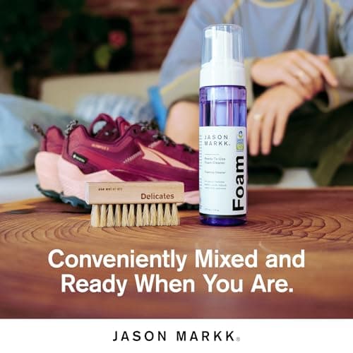 Jason Markk Ready-To-Use Foam, Shoe Cleaner, Sneaker Care, Ideal for Footwear, Safe for Leather, Suede, Nubuck, Cotton, Knits, 7oz 7