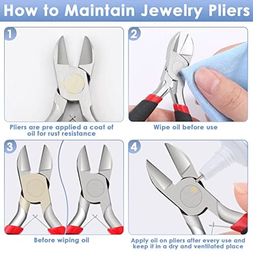 Wire Cutters, Small Side Cutters for Crafts, Flush Cutting Pliers for Jewelry Making, Floral Wire Cutters for Artificial Flowers, Zip Tie Cutters for Cable Tie, Wire Cutting Tool for Guitar Strings 5