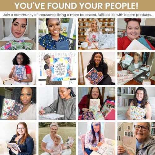 bloom daily planners HARDCOVER 2025 Calendar Year Day Planner (January 2025 - December 2025) - Passion/Goal Organizer - Monthly & Weekly Inspirational Agenda Book - 5.5" x 8.25" - Eucalyptus, White 9