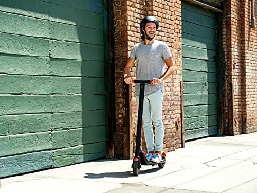 Segway Ninebot ES1L Electric Kick Scooter - 250W Motor, 12.4 Mile Range & 12.4 MPH, 8" Inner-Support Tires, Dual Brakes & Front Suspension, 220lbs W. Capacity - Commuter E-Scooter for Adults 12