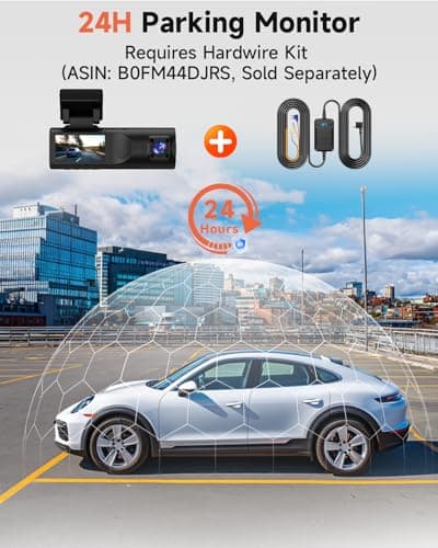 Dash Cam Front and Rear, 2.5K+1080P+1080P 3 Channel Dash Cam with 32GB Card, Wi-Fi Dash Camera for Cars, G-Sensor, Night Vision, 24H Parking, Loop Recording Dashcam, 1.97”IPS, Support 256GB 7