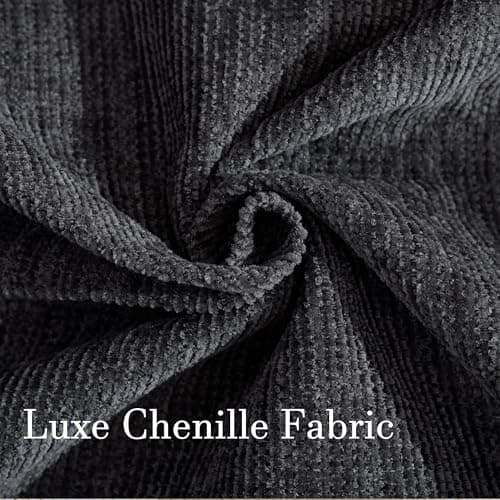 Couches for Living Room, 89 inch Cloud Couch Sofa in Chenile with Extra Comfy Soft Deep Seats, Modern 3 Seater Sofas for Living Room Bedroom Office Apartment, Grey 6