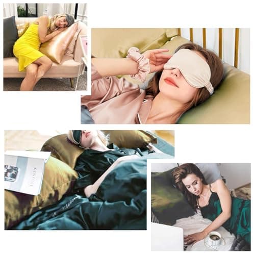 Copper Pillowcase for Sleeping, Copper Pillow Case for Wrinkles Reduction, Copper Infused Pillowcase for Hair Smooth 18.5in * 27.5in (1) 8