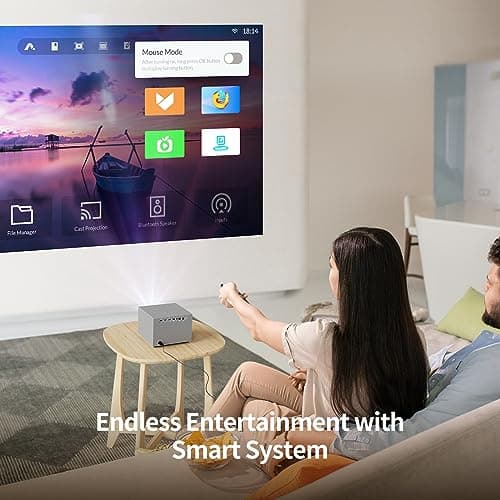 1600ANSI Lumens DLP Projector, WEMAX Vogue 100, 4K Home Theater Projector with WiFi and Bluetooth, Native 1080p HDR10, 200" Display, Dolby Audio, 125% Rec.709, Auto Focus Keystone 9