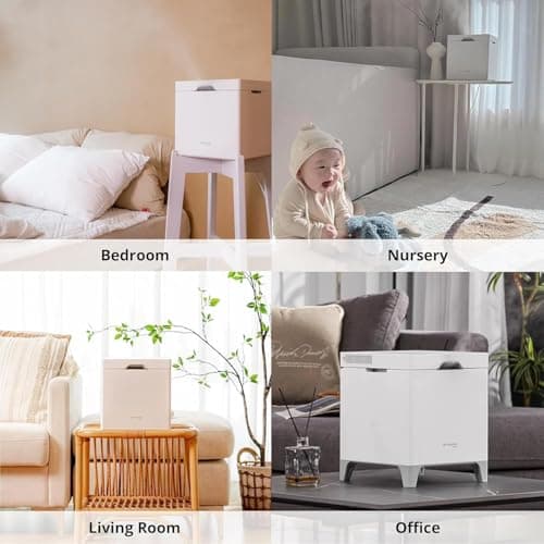 Carepod Cube Plus X50V Stainless Steel Humidifier - Easy to Clean, 3 Mist Level Settings, Auto-Humidity & Auto Shut-Off Feature, One Touch Built-in Sanitization, No Filters, Lasts 32Hrs (1.1Gal/4.2L) 6