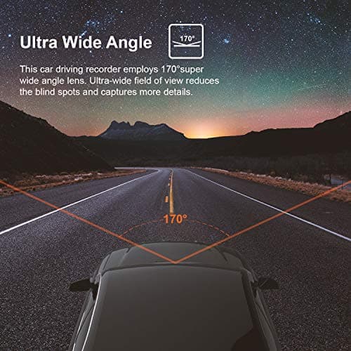 Rexing V1 Basic Dash Cam 1080P FHD DVR Car Driving Recorder, 2.4" LCD Screen 170°Wide Angle, G-Sensor, WDR, Parking Monitor, Loop Recording 7