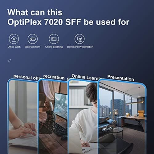 Dell OptiPlex 7020 Desktop Computer, 32GB RAM, New 1TB SSD, Intel Quad Core i7 up to 4.0GHz, AC8260 Built-in WiFi 5, Dual Monitor Supported, DVD-RW HDMI, Windows 11 Pro (Renewed) 6