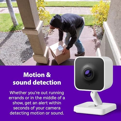 Roku Outdoor Camera - Home Security - IP65 Weather Resistant Wired Security Camera & Pet Monitor with 1080p HD Night Vision, Works with Alexa & Google, WDR, Motion & Sound Detection 5