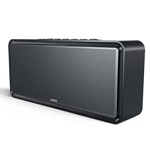 DOSS SoundBox XL Bluetooth Speaker with Subwoofer, 32W Loud Sound, Booming Bass, Dual DSP Technologies, 10H Playtime, TWS, 2.1 Audio Channel, Ideal Christmas & White Elephant Gift for Men, Women-Black