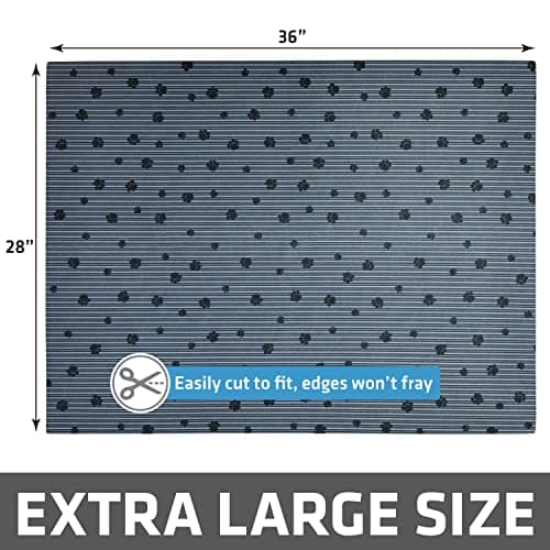Drymate Cat Litter Box Mat, Litter Trapping Mat, Waterproof, Urine-Proof, Absorbent, Machine Washable, Soft on Paws, Contains Mess, Protects Floors, Kitten Supplies, Dark Grey, 28x36 XL 6
