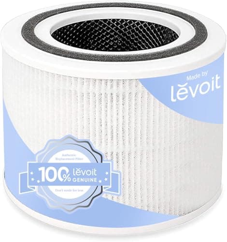 LEVOIT Core P350-P Replacement Filter, Genuine Air Purifier Filter, Supports HEPA Sleep Mode, High-Efficiency Activated Carbon for Removal of Smoke, Odor, Allergens, Pollen, Core P350-RF, 1 Pack