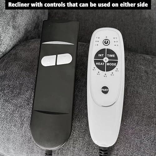 Sfxingyou Electric Power Lift Recliner Chair for Elderly with Massage and Heat, Reclining Sofa Chair with Remote Control, Infinite Position, Arm Storage and Cup Holders, Fabric 1188 (Grey) 6