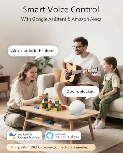 Philips Fingerprint Smart Lock, Keyless Entry Door Lock, Smart Door Locks for Front Door, Keypad Deadbolt, APP Control, 9-Month Long Battery 6