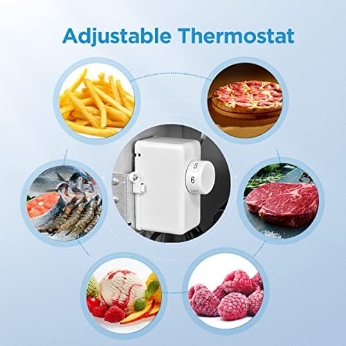 Midea MRU03M2ABB Upright Freezer, 3.0 Cubic Feet Mini Freezer, For Kitchen Apartment Office Basement or Dormitory, Black 6