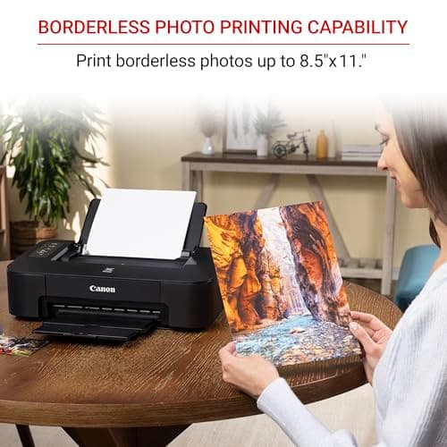 Canon TS202 Inkjet Photo Printer, Black (USB Required, not Included) 6