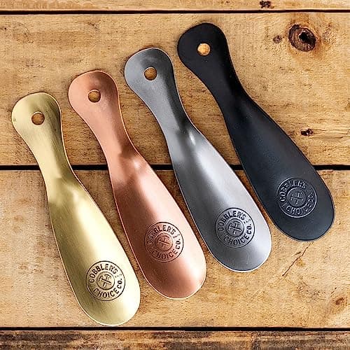 Cobbler's Choice Metal Shoe Horn - Premium Quality - Designed for Comfort & Built for Durability! (8", Pewter) 7