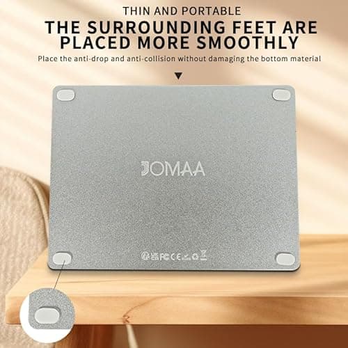 Wired touchpad supports multi gesture control, Aluminum alloy casing and glass panel Trackpad Mouse with Multi-Touch Navigation for Windows 10/11/Linux/fedora 43 Laptop PC Notebook Computer (silver) 7