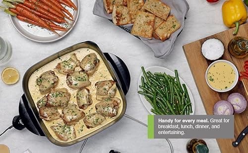 Presto 07117 12" Electric Skillet with glass cover 6