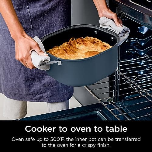 Ninja MC1101 Foodi Everyday Possible Cooker Pro, 8-in-1 Versatility, One-Pot Faster Cooking Replaces 10 Tools, Family-Sized Capacity with Adjustable Temp Control, 6.5 quarts, Midnight Blue 8
