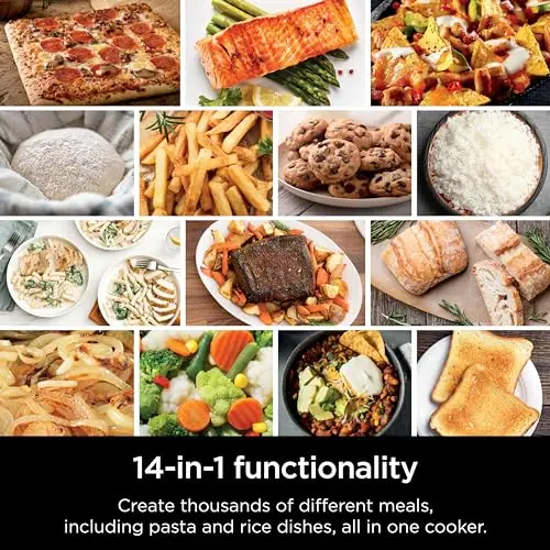 Ninja Combi All-in-One Multicooker, Oven, & Air Fryer, Complete Meals in 15 Mins, 14-in-1 Functions, Combi Cooker + Air Fry, Bake, Roast, Slow Cook and More, 3 Accessories, Stainless Steel, SFP701 9