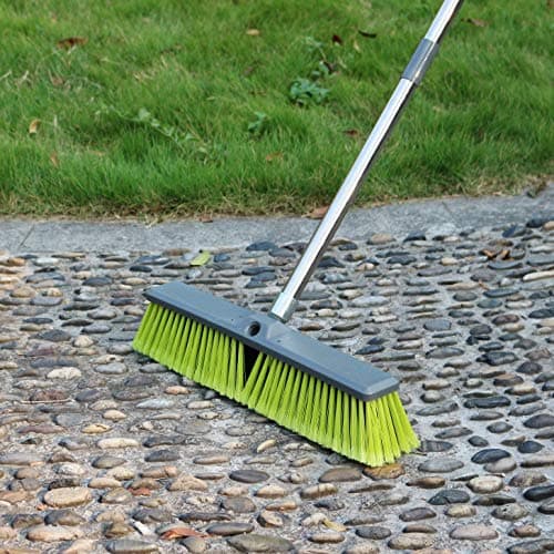PHYEX 18" Push Broom with 47" Long Handle, Multi-Surface Floor Scrub Brush for Cleaning Deck, Patio, Garage, Driveway 8