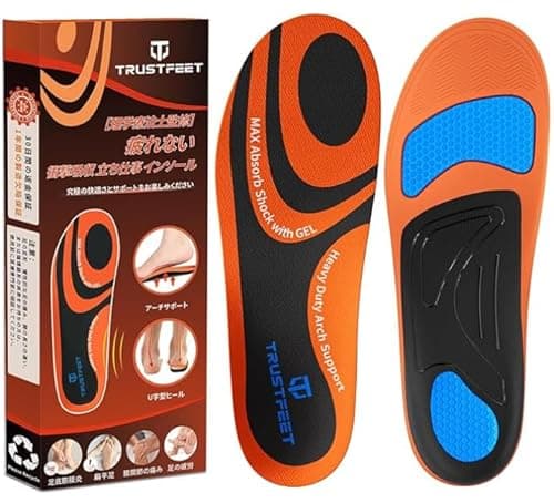 Trustfeet Work Insoles for Standing All Day, Heavy Duty Support Work Orthotic Insoles for Anti Fatigue Relieve Foot Pain, Plantar Fasciitis,Work Boot Arch Support Shoes Inserts for Man Women-XS