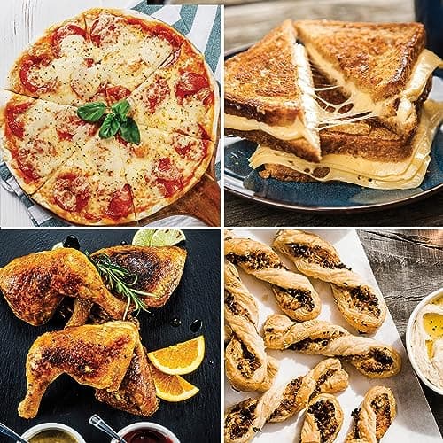 Ninja FT301 Dual Heat Air Fry Countertop 11-in-1 Convection Toaster Oven with Extended Height, XL Capacity, Flip Up & Away Capability for Storage Space, Silver (Renewed) 8