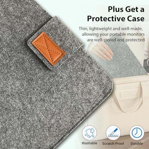 InnoView Portable Monitor 18.5 inch 100HZ 120% sRGB, 1080P FHD IPS Large Portable Monitors for Laptop USB C HDMI HDR Travel Monitor with Kickstand Mac PC Xbox PS4/5 Switch 5