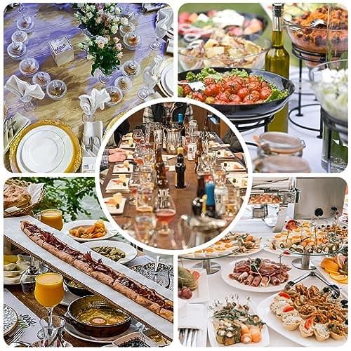 Pleafind 16 PCS Serving Utensils, Stainless Steel Serving Utensils Set with Serving Spoons, Slotted Serving Spoons, Serving Forks and Serving Tongs, Serving Utensils for Parties Buffet Banquet 7