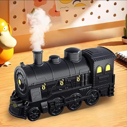 Essential Oil Diffuser, 300ml Train Diffuser, Aromatherapy and Cool Mist for Kids or Enthusiasts, Humidifier with Remote Control 2 Light Colors 2 Mist Mode Auto Shut-Off for Toy Store Home Office 5