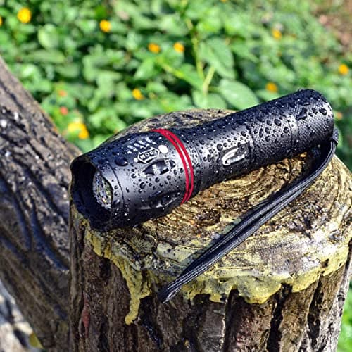 HAUSBELL A100 2000 Lumen Flashlight 2 Pack, Heavy-Duty Aluminum Tactical Flashlights High Lumens with 5 Modes Zoomable Waterproof, Emergency Camping Essentials for Home Hiking 8