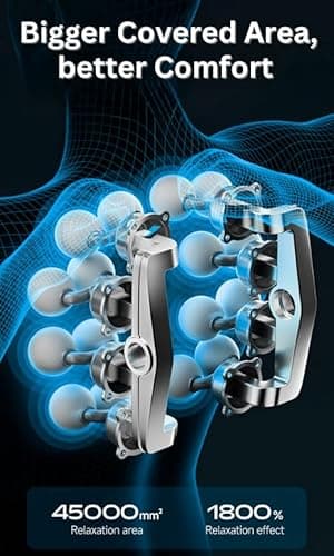 LEVILO 16 Head Massage Gun Deep Tissue, for Neck, Shoulder, Back Massager – Deep Tissue Percussion Massager for Muscle Recovery – Quiet, Portable & Powerful Full Body Tool – Ideal Gift for Men & Women 7