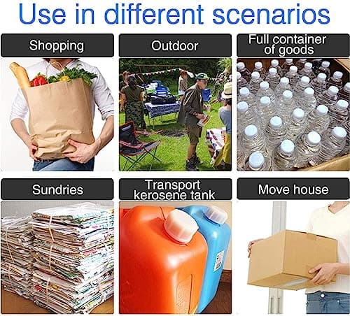 HBFBDRCT Stair Climbing Cart, Folding Hand Truck Dolly with Silent Wheels - 165LB Stair Cart Climber Heavy Duty Portable Dolly for Apartment Moving, Groceries, Travel, Home & Office 9