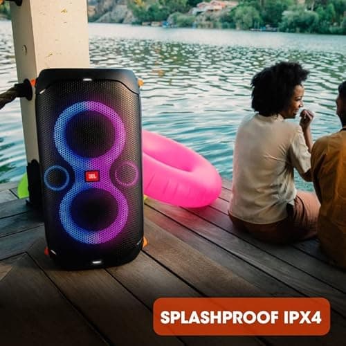JBL PartyBox 110 - Portable Party Speaker with Built-in Lights, Powerful Sound and deep bass, Black 9